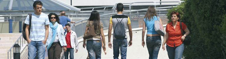 Studenti nel campus di Fisciano